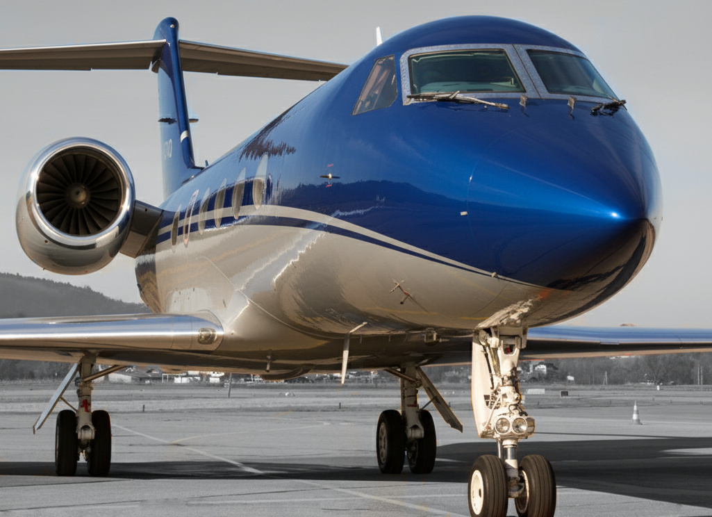 Single aircraft on ramp